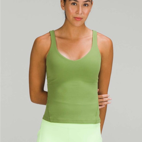 Lululemon Align Waist Length Tank in Green Foliage Size 6 - Picture 1 of 5